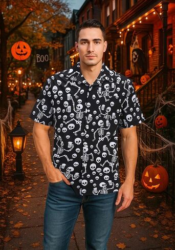 4th of July Shirts for Men Independence Day American Flag Patriotic Hawaiian Button up Shirt in Kuwait