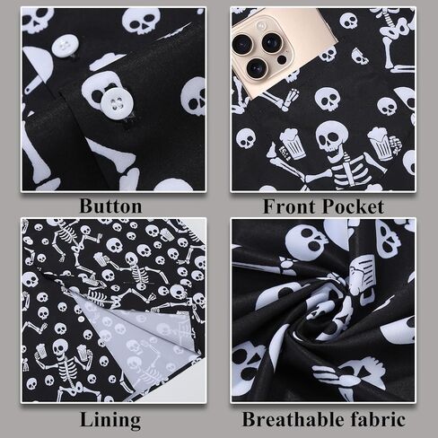 4th of July Shirts for Men Independence Day American Flag Patriotic Hawaiian Button up Shirt in Kuwait