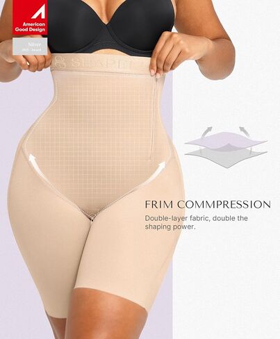 SHAPELLX Shapewear For Women Tummy Control High Waisted Body Shaper Shorts Butt Lifting Shapewear Higher Power Panties in Saudi Arabia