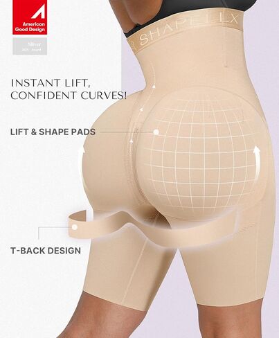 SHAPELLX Shapewear For Women Tummy Control High Waisted Body Shaper Shorts Butt Lifting Shapewear Higher Power Panties in Saudi Arabia
