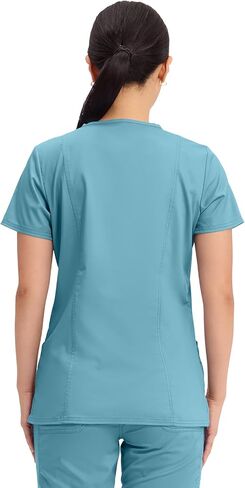 Cherokee Medical Women's Scrub Top V-Neck Modern Classic Fit with 3 Pockets, Ultra Soft and 2-Way Stretch Fabric - WW620, L, Sweet Berry in Saudi Arabia