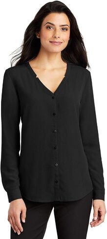 Port Authority Women's Long Sleeve Button-Down Blouse in Saudi Arabia