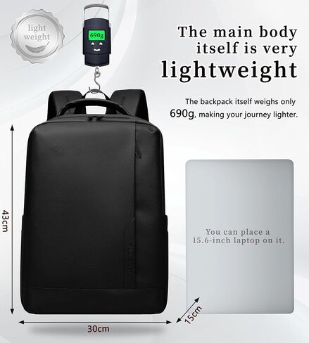 Business Backpack for Men Professional, Lightweight Laptop Backpack for 15.6in Laptop, 30L Water-proof Work Backpack Tech Bag for work, Casual Daypack in Saudi Arabia