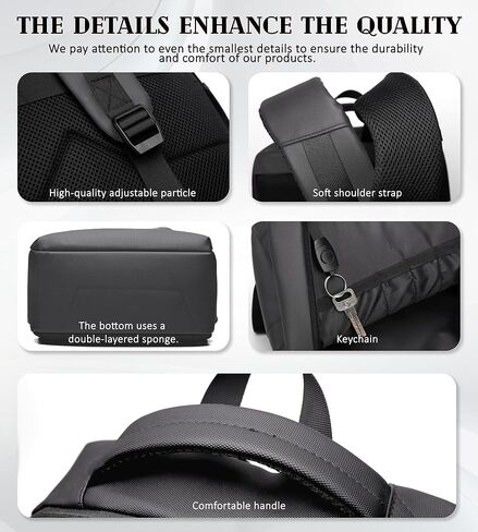Business Backpack for Men Professional, Lightweight Laptop Backpack for 15.6in Laptop, 30L Water-proof Work Backpack Tech Bag for work, Casual Daypack in Saudi Arabia