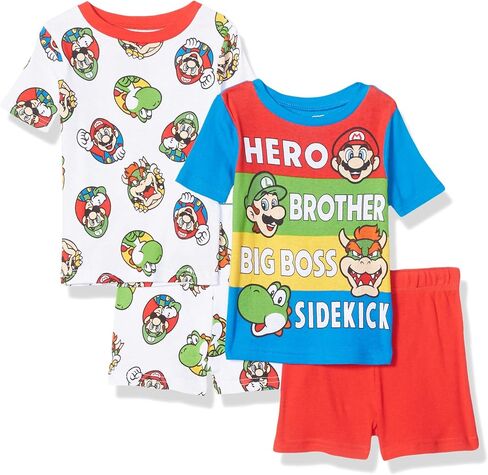 Super Mario Boys 'Cotton Cotton Pajama ، Red/Gray ، 6 in Saudi Arabia