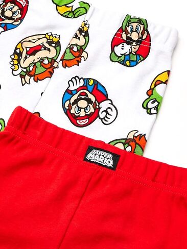 Super Mario Boys 'Cotton Cotton Pajama ، Red/Gray ، 6 in Saudi Arabia