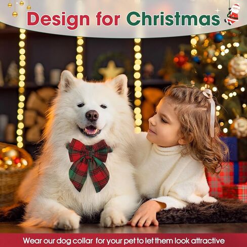 St. Patrick's Day Dog Collar with Bow, Green Lucky Shamrock Adjustable Dog Collar with Bow tie for Medium Small Dog, Spring Dog Collar with Durable Metal Buckle in Kuwait