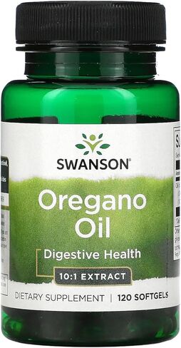 سوانسون أوريجانو زيت 10: 1 مستخلص - المكمل الطبيعي الذي يعزز صحة الجهاز الهضمي والجهاز التنفسي - يدعم نظام الجهاز الهضمي وصحة المسالك البولية - (120 ناعمة ، 150 ملغ لكل منهما) (4 حزمة) in Kuwait