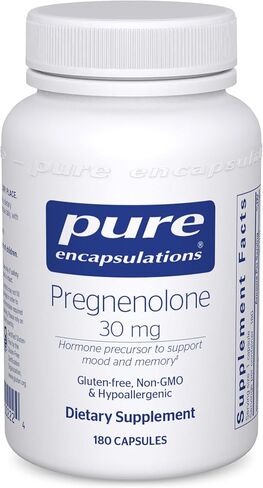 Pure Encapsulations Pregnenolone - 30 mg - Hormone Support - Memory Support & Brain Supplement - Gluten Free & Vegan - 60 Capsules in Saudi Arabia