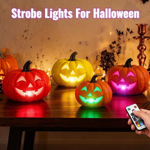 4PCS Upgraded Wireless LED Strobe Light with Remote Control, USB Rechargeable Emergency Warning Lights, Waterproof High Brightness Led Lights for Car Drone Truck Motorcycle Aircraft Bike in Saudi Arabia