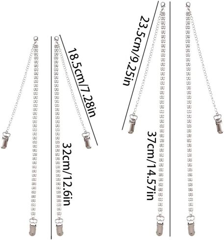 2 أزواج من أحزمة الحفر المزدوجة أحزمة صدرية معدنية يمكن استبدال سلسلة الملابس الداخلية المثيرة in Kuwait