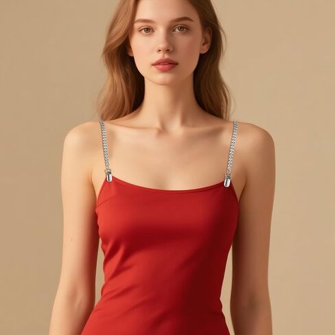 2 أزواج من أحزمة الحفر المزدوجة أحزمة صدرية معدنية يمكن استبدال سلسلة الملابس الداخلية المثيرة in Kuwait