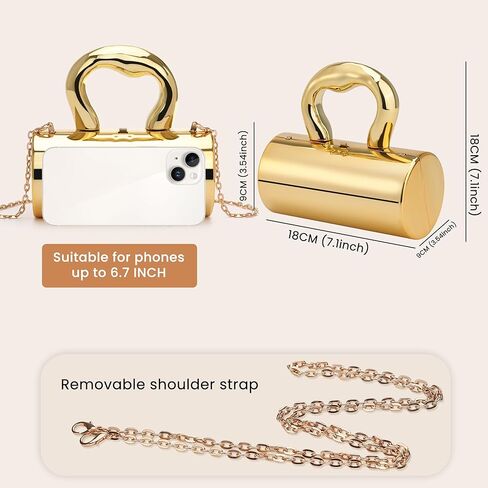 Acrylic Evening Clutch, Geometric Gold Acrylic Clutch Purses for Women, Gold Purses for Women with Removable Chain, Elegant Gold Purse Clutch, Acrylic Handbag for Wedding Party Prom in Kuwait