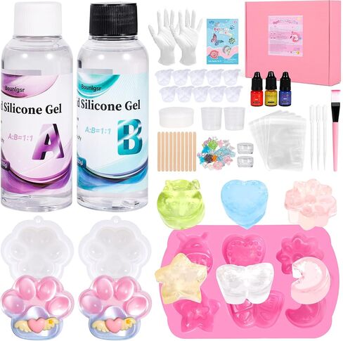 Bounlgsr Taba Squishes Kit ، صانع Squishes Fufu ، Squishes Making مع Taba Squishes Mould ، جل سائل السائل لصنع Squishies الخاص بك ، حزمة Squishes Taba من أجل إلغاء الضغط الهدية in Kuwait