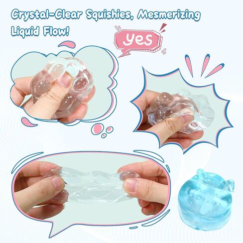 Bounlgsr Taba Squishes Kit ، صانع Squishes Fufu ، Squishes Making مع Taba Squishes Mould ، جل سائل السائل لصنع Squishies الخاص بك ، حزمة Squishes Taba من أجل إلغاء الضغط الهدية in Kuwait