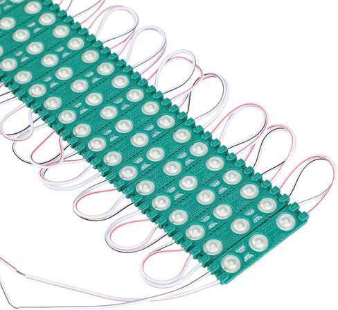 Rextin Super Bright 200pcs 2835 3 LED Module أبيض مقاوم للماء ضوء ديكور لعلامة الحروف لافتات إعلانية مع شريط لاصق خلفي ضمان 3 سنوات in Kuwait