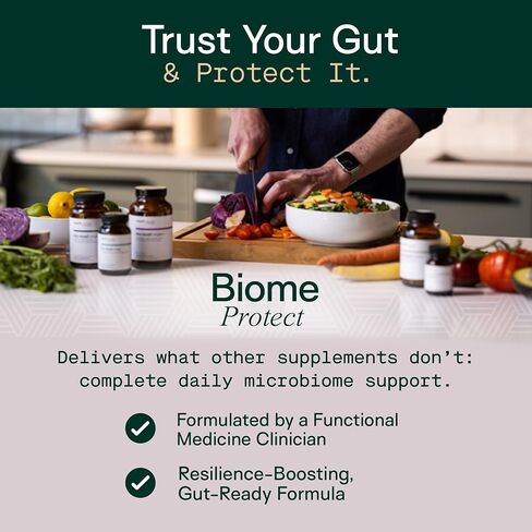 Adapt Naturals 4-in-1 Biome Protect Prebiotics, Probiotics Supplement Postbiotics & Polyphenols for Microbiome, Gut Health & Defense for Women & Men, 30 Day Supply in Saudi Arabia