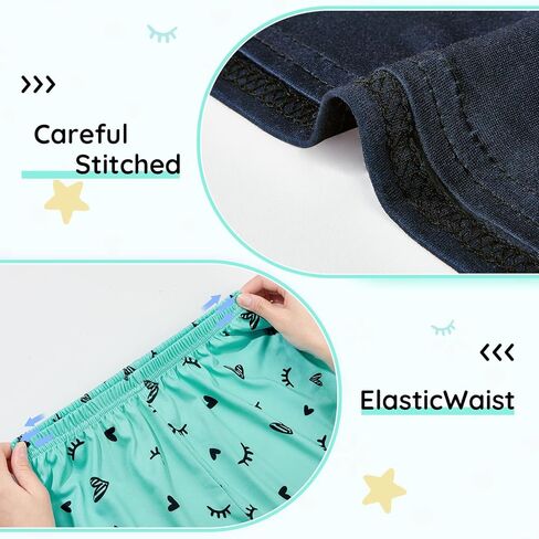 Play Tailor Girls Pajamas for Kids 2 PCS Summer Pjs Set Short Sleeve Top and Shorts Sleepwear for Teen Girl in Kuwait