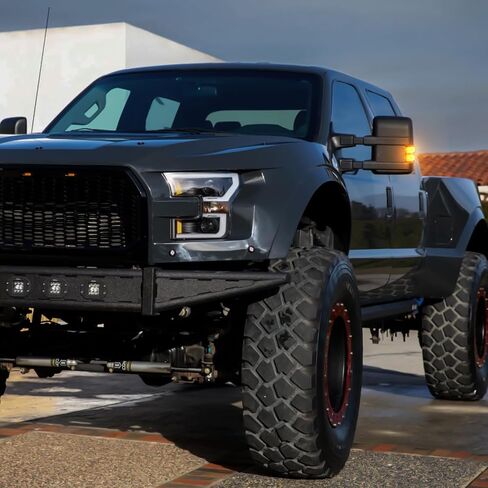 LED Mirror Turn Lights متوافقة مع 2008-2016 F250 F350 F450 F550 Super Duty | Switchback الأصفر/العنبر DRL أضواء وقوف السيارات | Amber Side Mirror Blinkers | عدسة الدخان (2 حزمة) in Kuwait