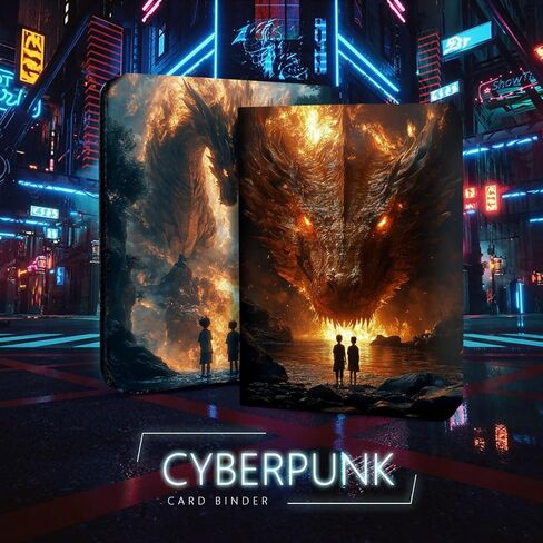 Card Binder for Cards 2Pack ، Trading Cards Binder 9 Pocket ، Collectible Card Zipper Arbouts Waterprics تناسب 980 بطاقة in Kuwait