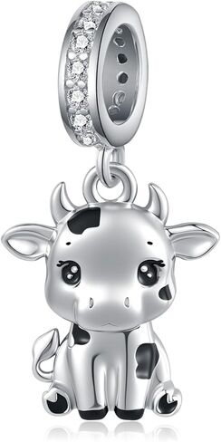 Highland Cow Charms 925 Sterling Silver Cow Charms for Bracelet Neckleace Cute Cow Jewelry Gifts for Women in Saudi Arabia