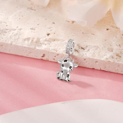 Highland Cow Charms 925 Sterling Silver Cow Charms for Bracelet Neckleace Cute Cow Jewelry Gifts for Women in Saudi Arabia