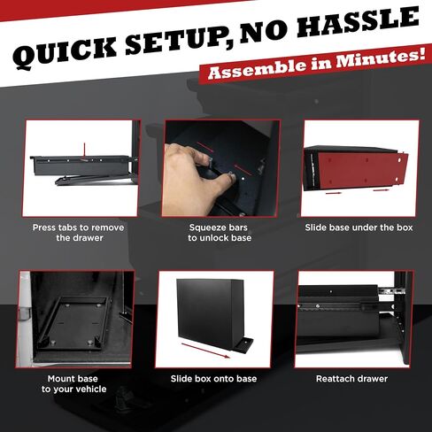 Truck Bed Tool Box with 5-Drawer Slides | Lockable Heavy-Duty Aluminum Tool Chest Storage for Pickup, Jobsite & Side Trucks | 8-Inch Toolbox with Key in Saudi Arabia