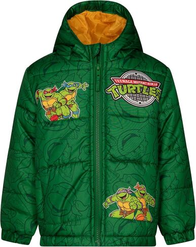 Teenage Mutant Ninja Turtles zip Up Puffer Jacket Studler لأحجام الأطفال الكبيرة (3T - 10-12) in Saudi Arabia