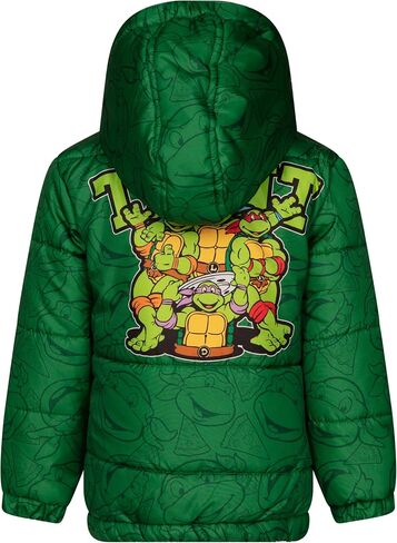 Teenage Mutant Ninja Turtles zip Up Puffer Jacket Studler لأحجام الأطفال الكبيرة (3T - 10-12) in Saudi Arabia