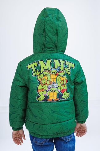 Teenage Mutant Ninja Turtles zip Up Puffer Jacket Studler لأحجام الأطفال الكبيرة (3T - 10-12) in Saudi Arabia