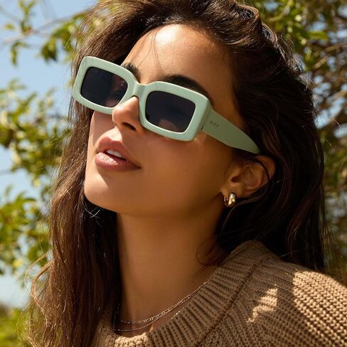 نظارات شمسية مستطيلة للنساء للنساء UV400 مستقطب ، حار حار ، رمادي in Kuwait