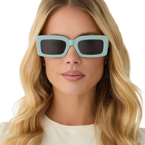 نظارات شمسية مستطيلة للنساء للنساء UV400 مستقطب ، حار حار ، رمادي in Kuwait