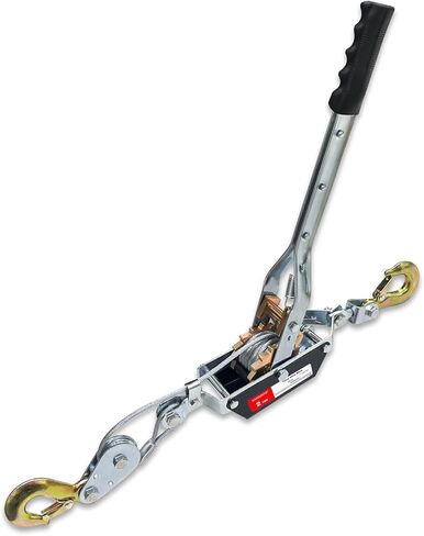 Come Along Winch 2-Ton (4400 Lbs) Pulling Capacity 7.54Ft 2 Hook Heavy Duty Power Cable Come Along Tool with Dual Gears Hand Winch Cable Automotive Hoist Winch Puller in Saudi Arabia