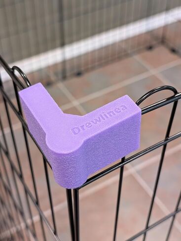 Pet Playpen Shape Keeper - 8 Brackets (4 Corner + 4 Straight) Square Rectangle Configuration Stabilizer for Wire Metal Dog Puppy Bunny Exercise Ex Pen Kennel Clamp Holder (Top or Floor Package) in Saudi Arabia