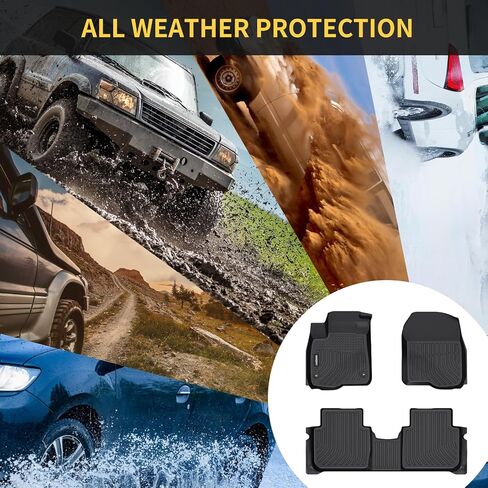 الحصير في طابق Ginowy-in-early لـ Kia Optima 2016-2020 و Hyundai Sonata 2015-2019 ، TPE All Weather Car Floor Mats Liners for Kia Optima Associory in Kuwait