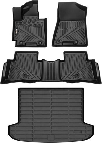 الحصير في طابق Ginowy-in-early لـ Kia Optima 2016-2020 و Hyundai Sonata 2015-2019 ، TPE All Weather Car Floor Mats Liners for Kia Optima Associory in Kuwait