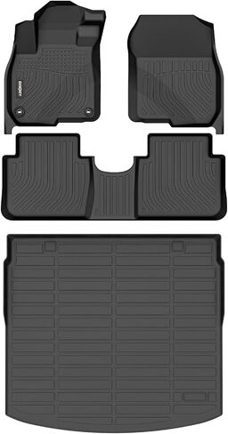 الحصير في طابق Ginowy-in-early لـ Kia Optima 2016-2020 و Hyundai Sonata 2015-2019 ، TPE All Weather Car Floor Mats Liners for Kia Optima Associory in Kuwait