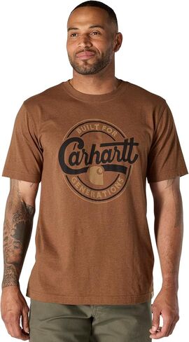 Carhartt Men's Relaxed Fit Lightweight Short-Sleeve Script Graphic T-Shirt in Saudi Arabia