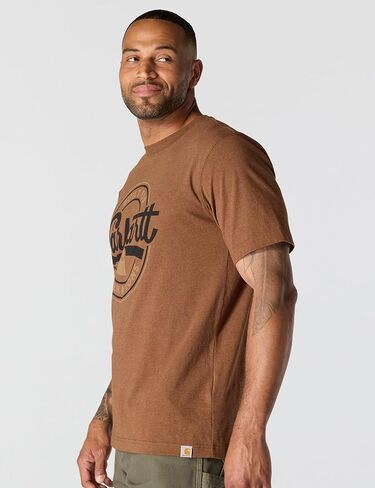 Carhartt Men's Relaxed Fit Lightweight Short-Sleeve Script Graphic T-Shirt in Saudi Arabia