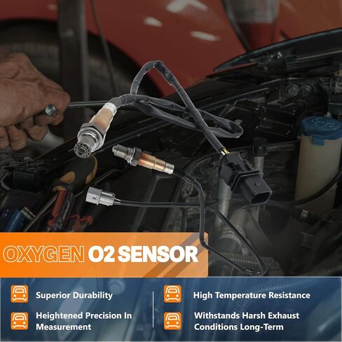 O2 Sensor Upstream Oxygen Sensor - Compatible with Hyundai Accent Veloster 2012-2017,Kia Rio Soul 2012-2018 Replace#234-5055 in Kuwait