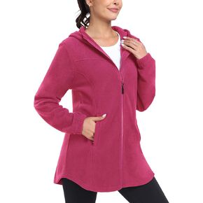 MoFiz Women's Fleece Dress Quarter Zip Winter Warm Golf Dress Jackets with Pockets in Saudi Arabia