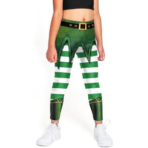 color cosplayer Halloween Legging for Kids Girls Striped Leggings Birthday Stretchy Tights Pants in Kuwait