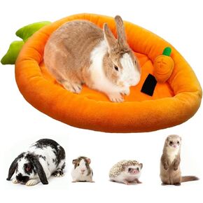 Rabbit Bed,Thick&Soft Bunny Bed with Removable Cushion,Machine Washable and Cozy Rabbit Plush House,Warm Small Animal Sleeping Beds(Green Banana Shape-L) in Kuwait