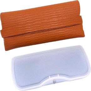 Clip on Glasses Case Pouch Hard Shell, Case for Clip on Sunglasses, Clip-on Sunglasses Clear Box, Thin Flat Glasses Storage in Kuwait