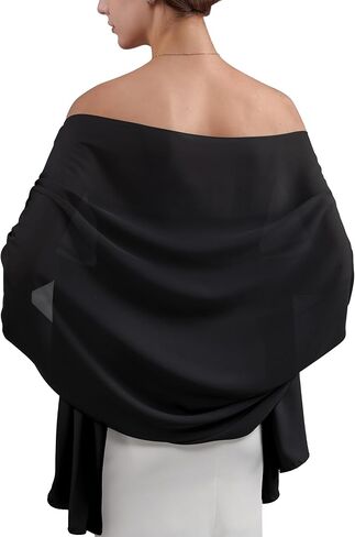 Sofier Shawls and Wraps for Women Evening Dresses Soft Sheer Chiffon Scarf Wedding Party Bridesmaid Gifts in Saudi Arabia