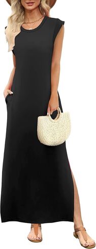 Summer Dresses for Women 2025 Plus Size Spring Clothes Beach Vacation Fashion Maxi Casual Outfits in Kuwait