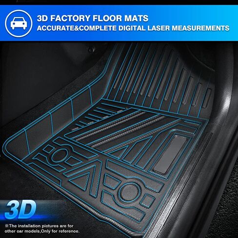 T TGBROS مخصص لصالح الحصير الأرضية BMW X7 2019-2023 2024 2025 All-Weather Black Floor Liner in Saudi Arabia