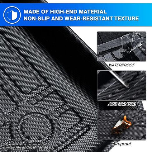 T TGBROS مخصص لصالح الحصير الأرضية BMW X7 2019-2023 2024 2025 All-Weather Black Floor Liner in Saudi Arabia