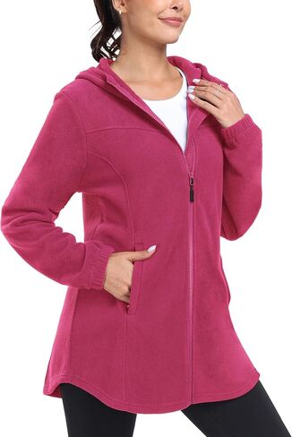 MoFiz Women's Fleece Dress Quarter Zip Winter Warm Golf Dress Jackets with Pockets in Saudi Arabia