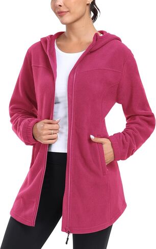MoFiz Women's Fleece Dress Quarter Zip Winter Warm Golf Dress Jackets with Pockets in Saudi Arabia